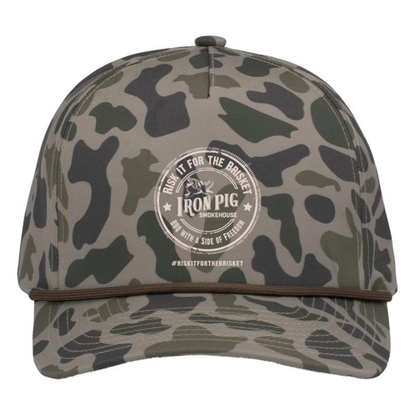 RiskitfortheBrisket Duck Camo 5-Panel Trucker Cap